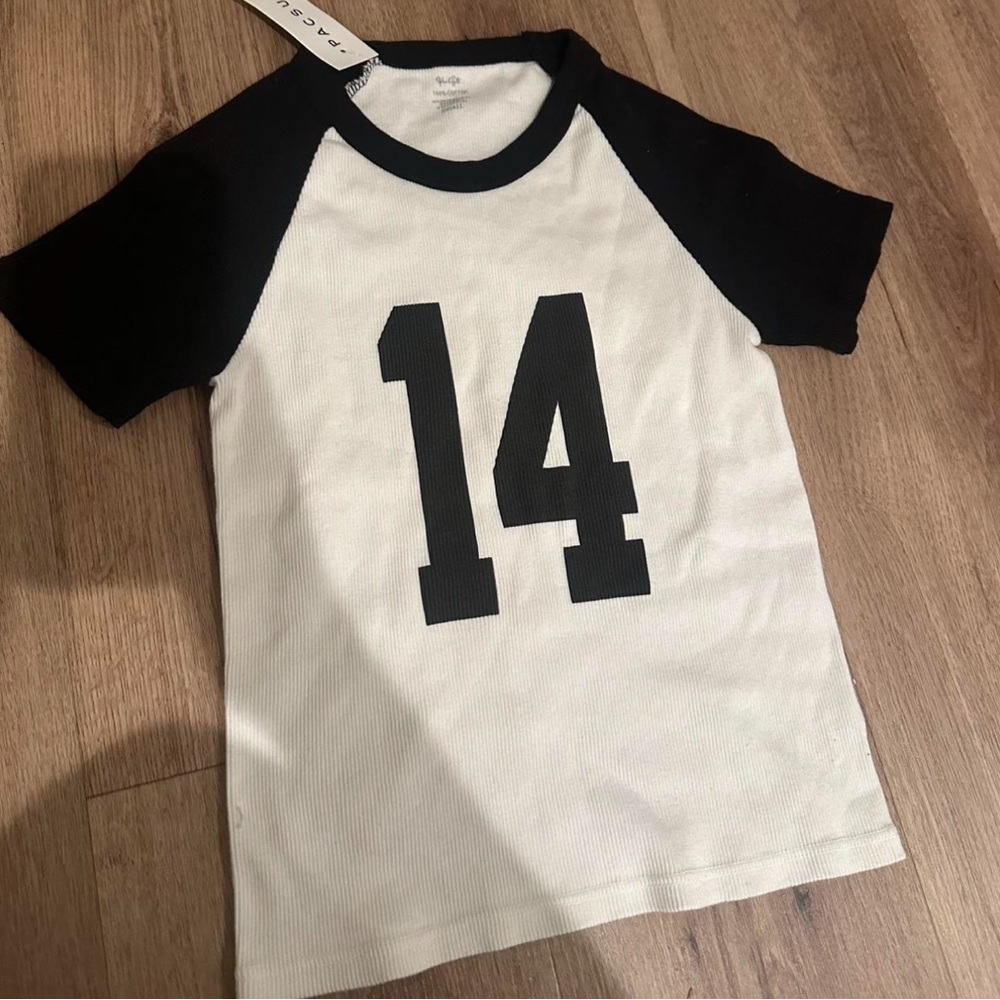 black and white brandy melville bella 14 top